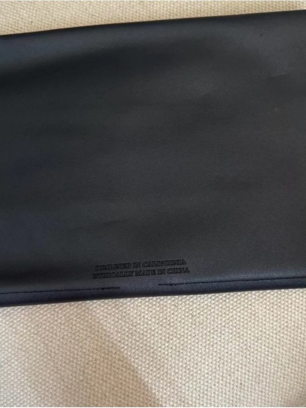 Classic Black Leather Document Sleeve